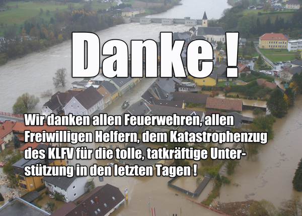hochwasser danke