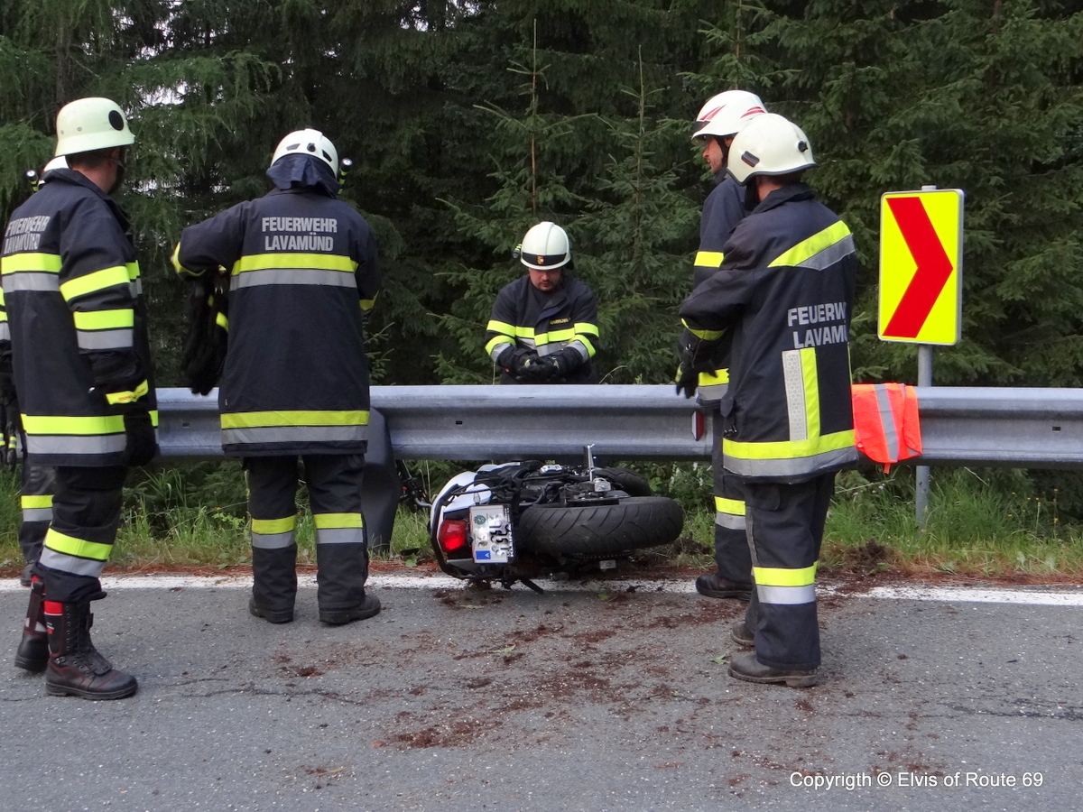 Motorradbergung B69 Soboth